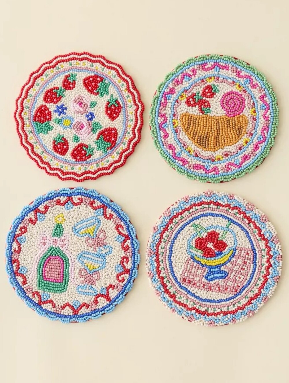 UO For Love & Lemons UO Exclusive Beaded Coaster Set